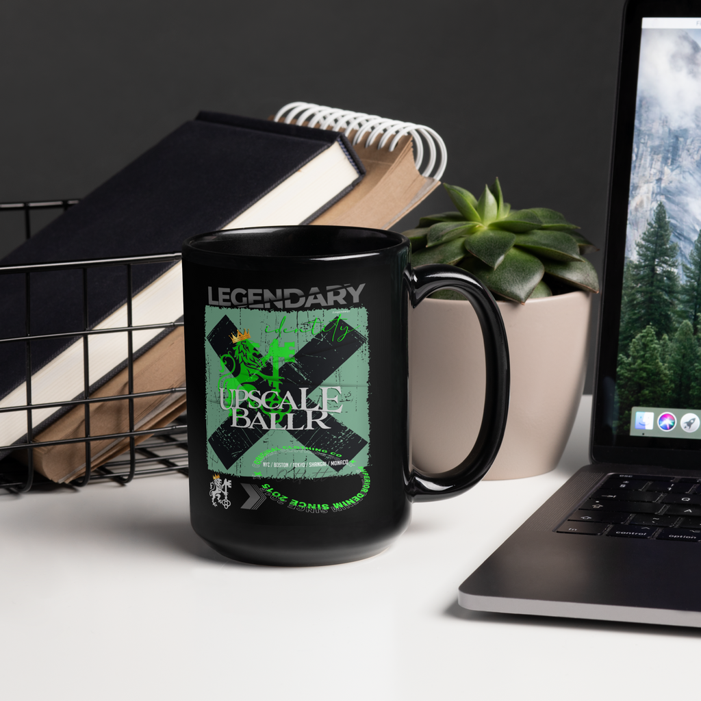 Legendary Identity Black Glossy Mug
