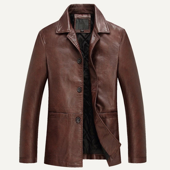 Business PU Leather Jacket
