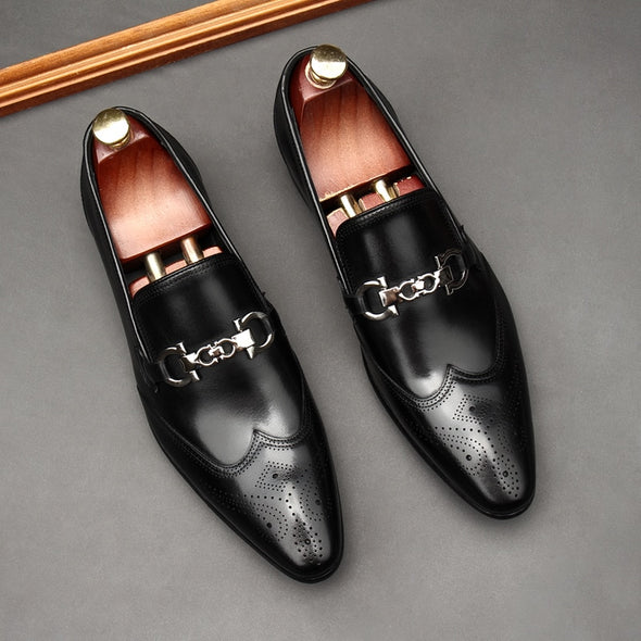 Oxford leather shoes