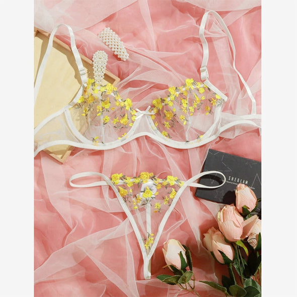 2-Piece Floral Bra Set