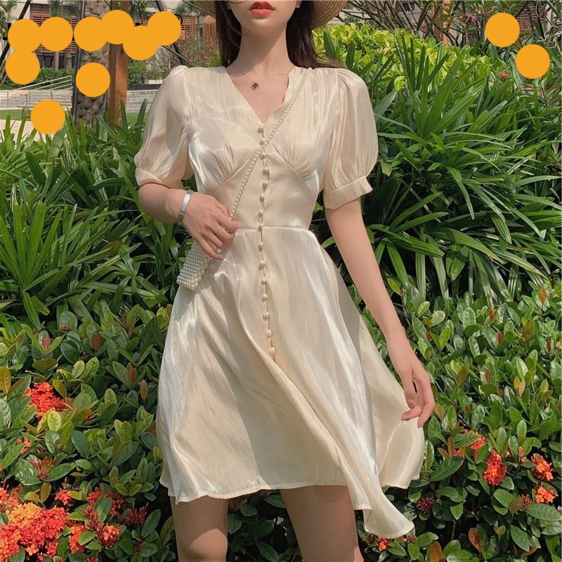 Beautiful V-Neck Shirt Dress