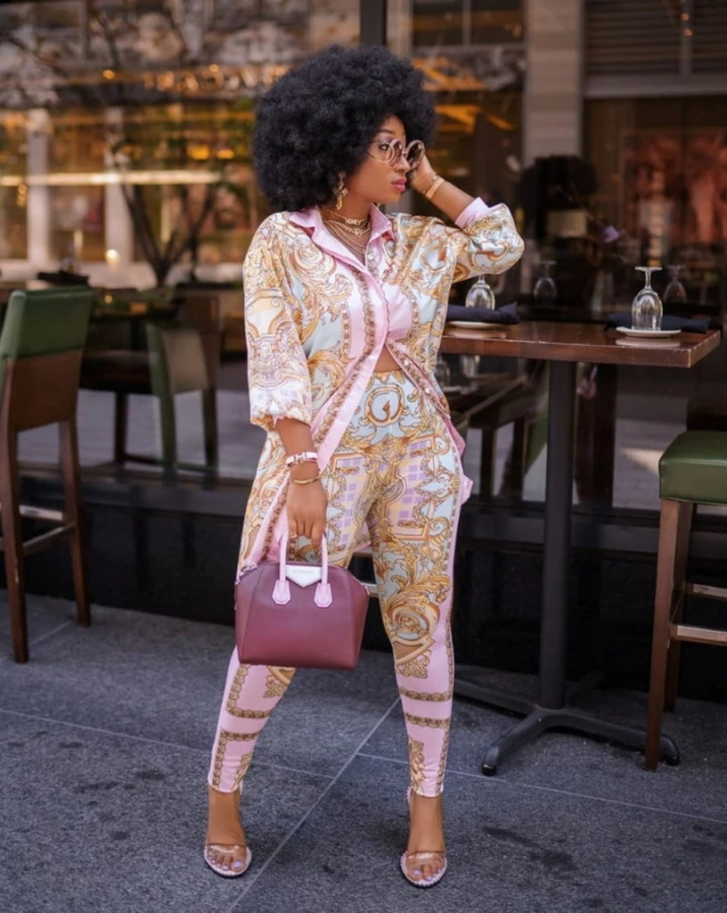 Print Pattern Ladies 2-Piece Set
