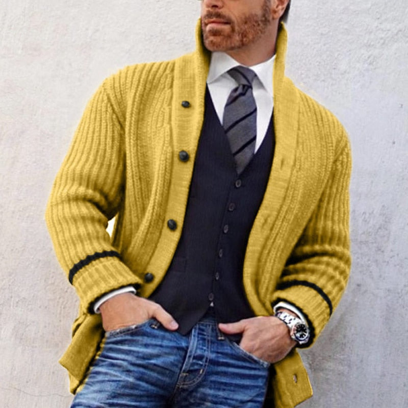 Solid Winter Fashion Sweater Coat