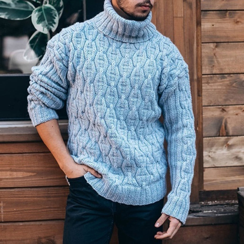 Solid Turtleneck Sweater