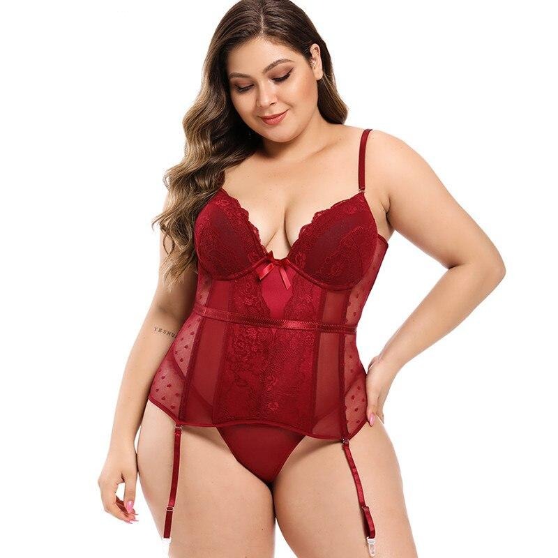 Women Plus Size Sexy Lingerie Set