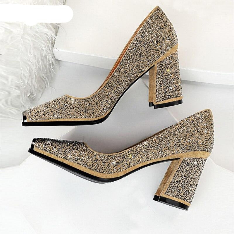 Elegant Crystal Shoes