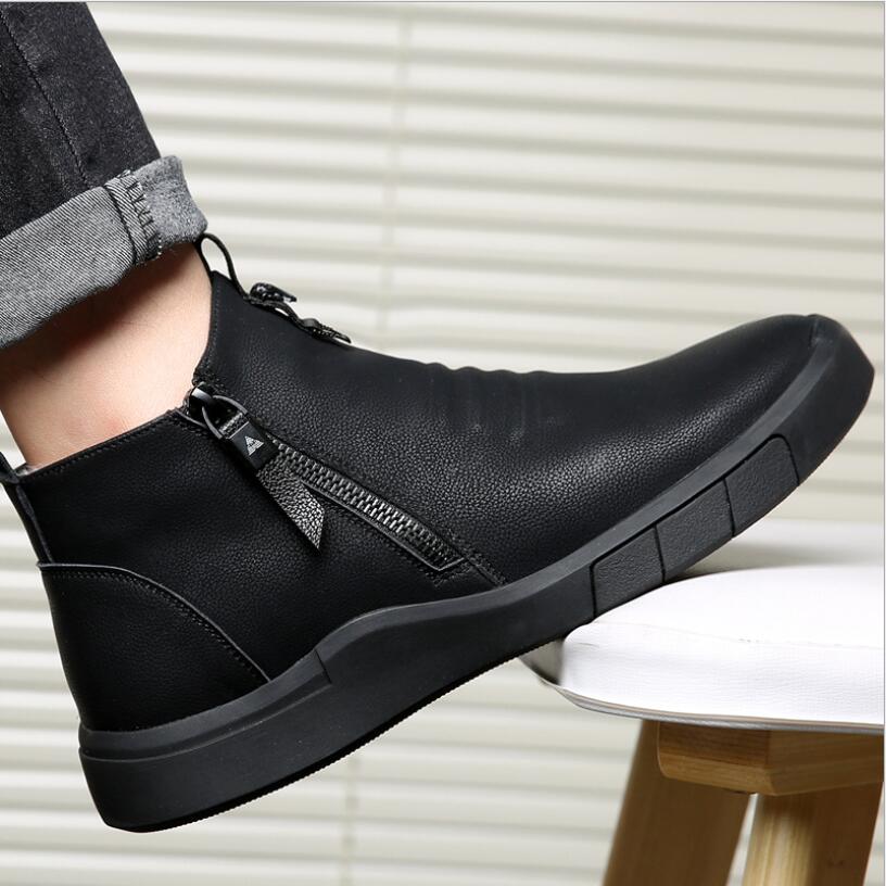 Men warm Leather Shoe