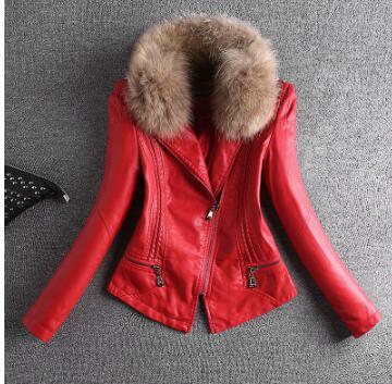 Real Fur Autumn Leather Jacket