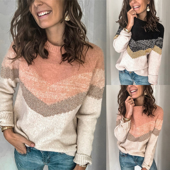 Autumn and winter knit sweater