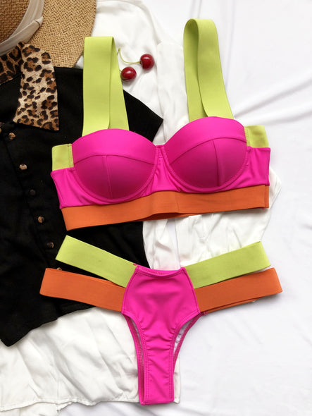 Pop color Swimsuit