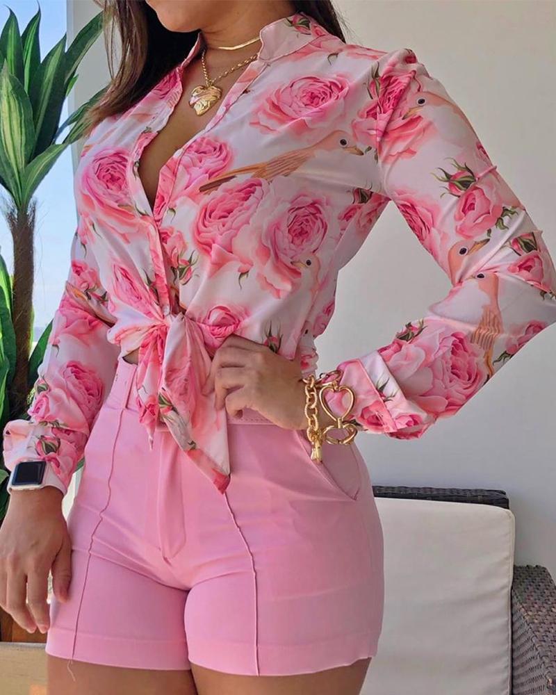 Casual Floral Blouse