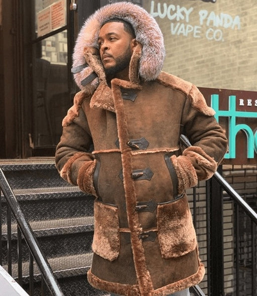 Casual Suede Fur Collar Winter Coat