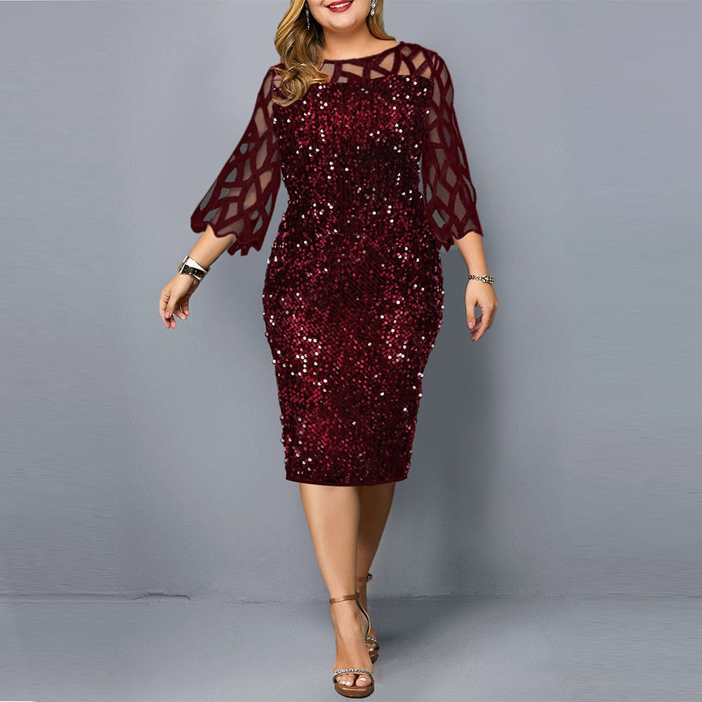 Elegant Sequin Birthday Dress