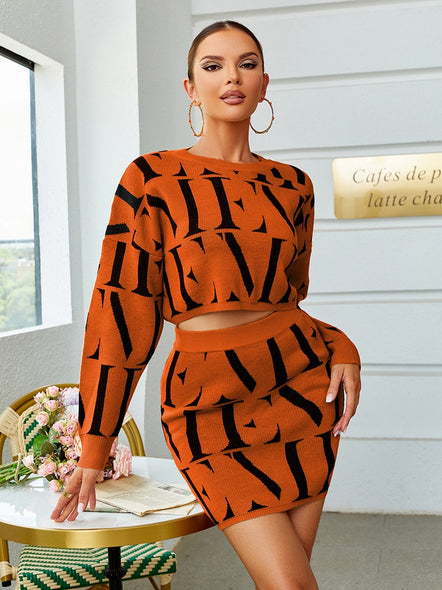 Autumn Knitted Skirt Sets