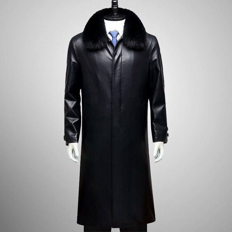 High-end Soft Thicker Leather Coat