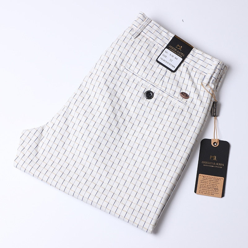 Regular Fit Plaid Pants