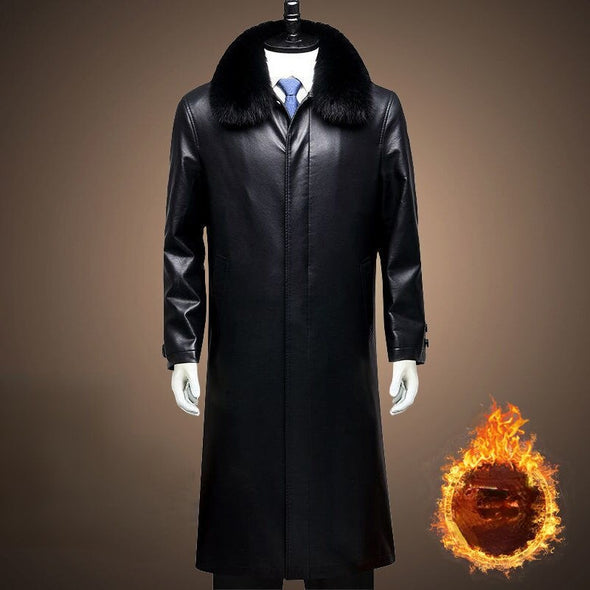High-end Soft Thicker Leather Coat