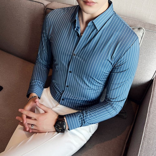 Elastic Silky Party Shirt