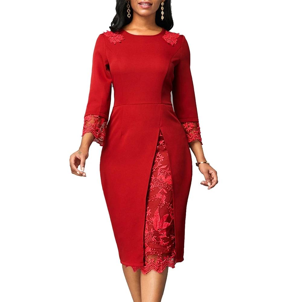 Embroidered Lace Dress