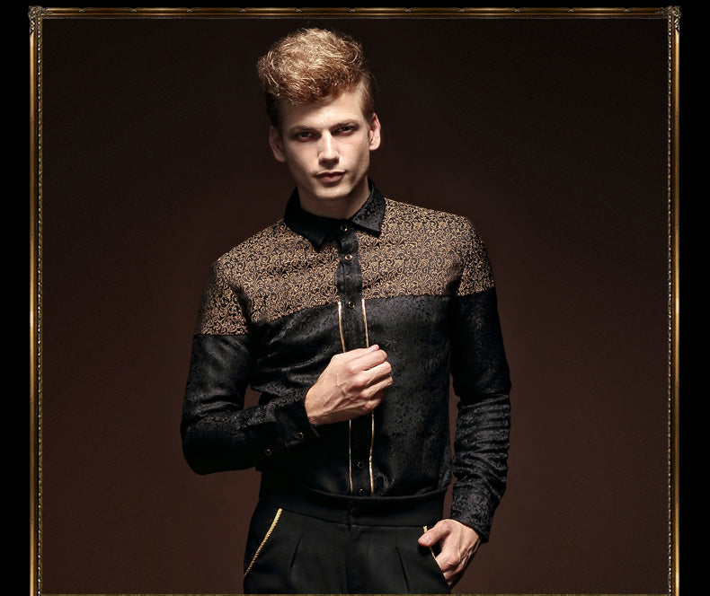 fashion casual black shirt