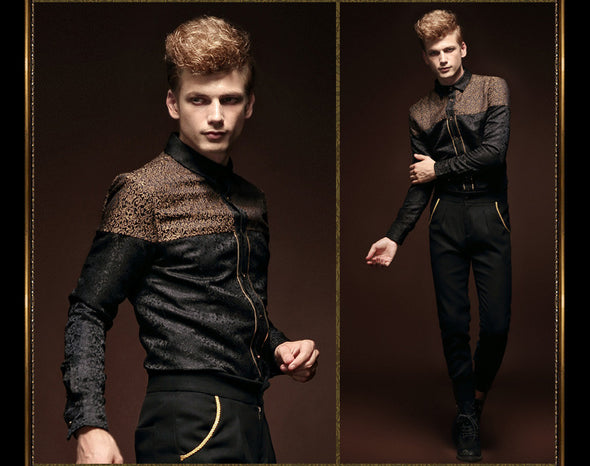 fashion casual black shirt