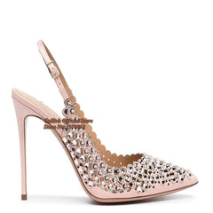 Luxury Crystal Slingback Shoes