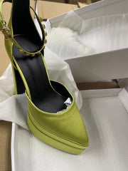 Satin Double Platform shoes