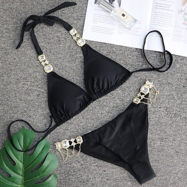Rhinestone Swimsuit
