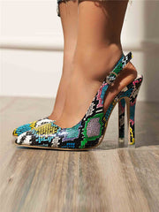 Colored Serpentine Shoe