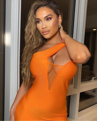 Trendy One Shoulder Dress