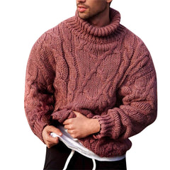Solid Turtleneck Sweater