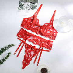 Sensual Lingerie Floral Embroidered