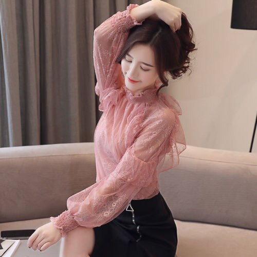Beading Mesh & pearls Blouse