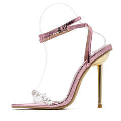 Bling Crystal Metal Heels Shoes