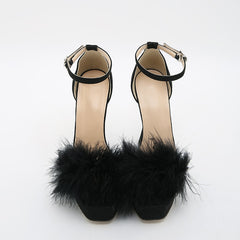 Faux fur Fashion Shoes