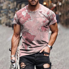 Map Printing Tee Shirt