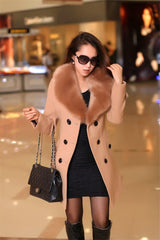 Winter Wool Blend Female Coat