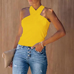 Sexy Tank Top Knotted Design