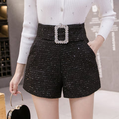Fashion rhinestones short