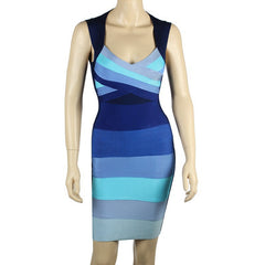 Colorblock Rayon Dress