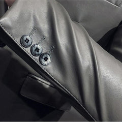 Slim fit Casual leather jacket