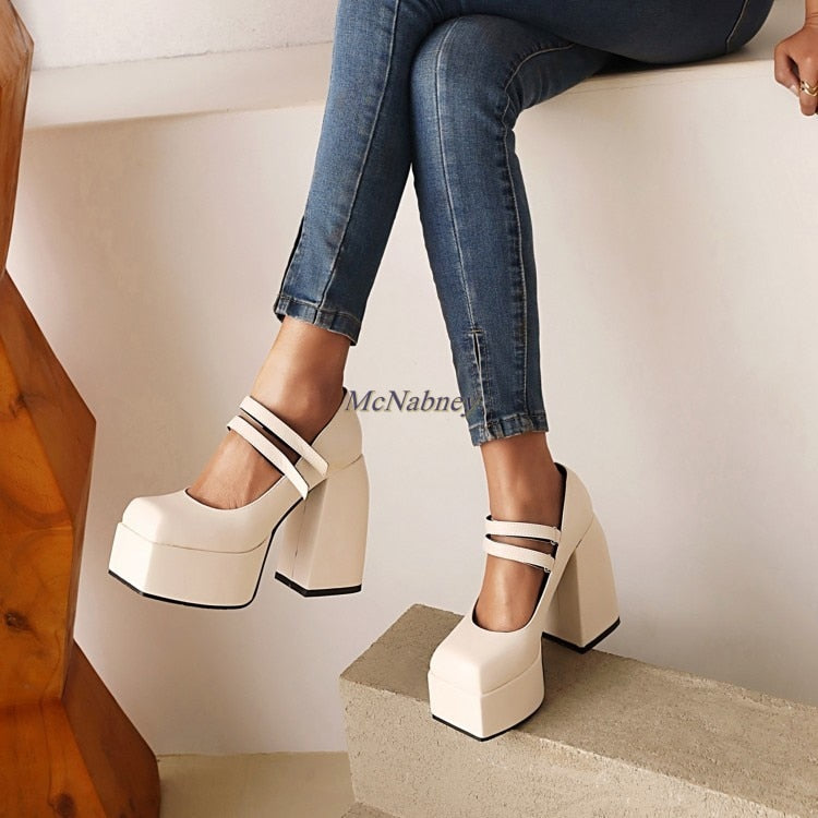 Vegan Leather Punk Shoes
