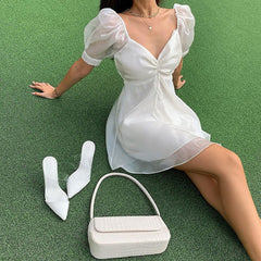 Miss me  Satin Mini Dress