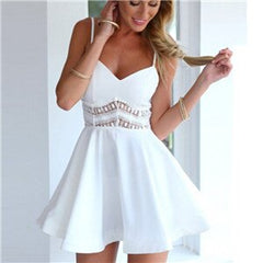 Lace Stitching Sling Dress