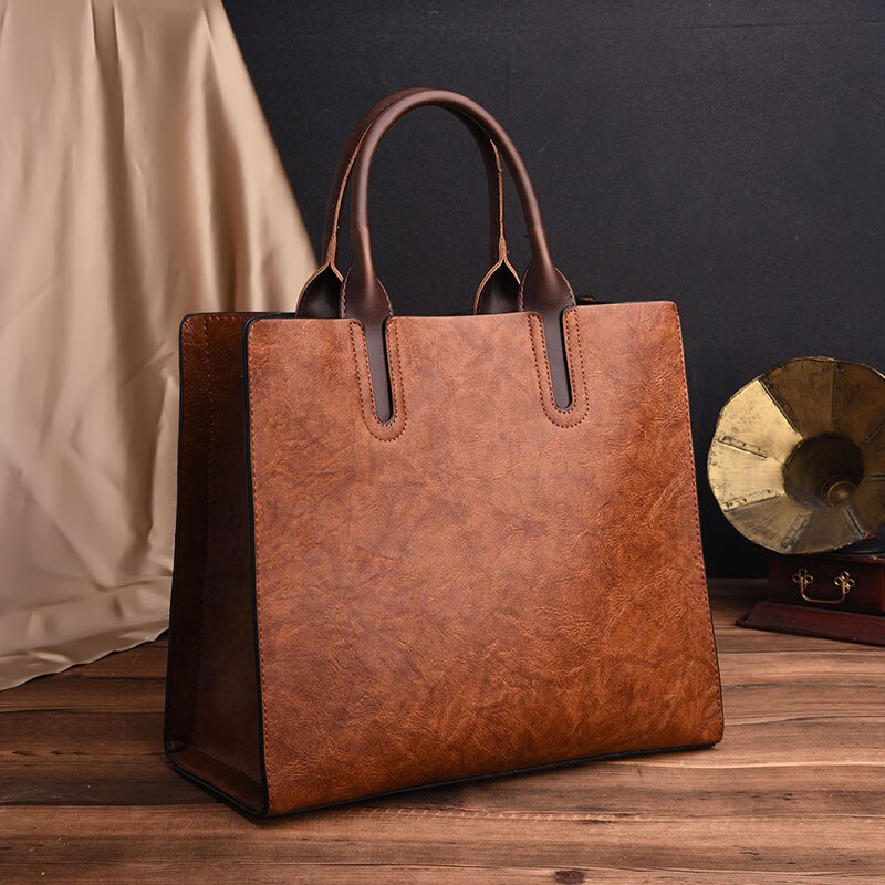 Vintage OIL SKIN Leather Bag