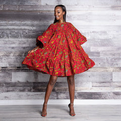 Ethnic Style Loose Sleeves Party Dress