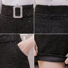 Fashion rhinestones short