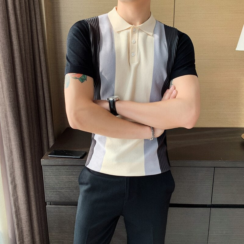 Gradual Color Polo Shirt