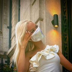 Luxury Color Rhinestone Mask