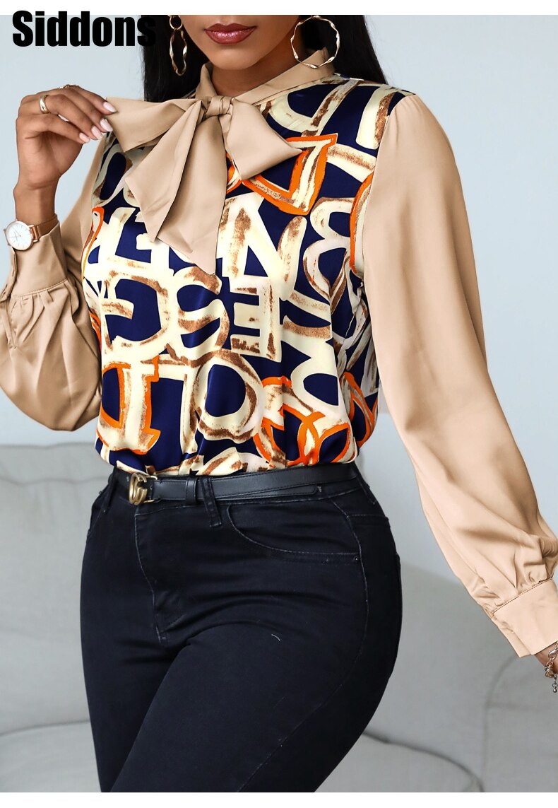 Scarf Neck Blouse